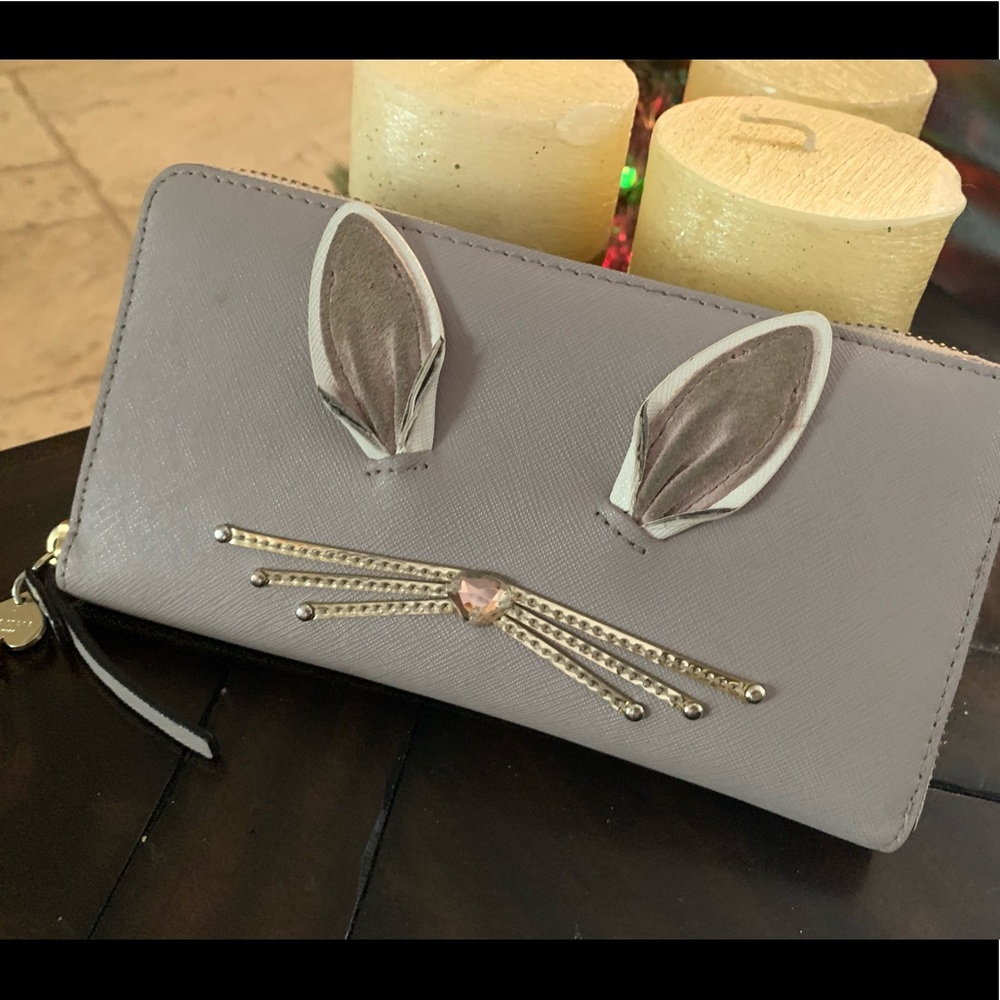 Kate spade ♠️ fluffy Lacey bunny wallet